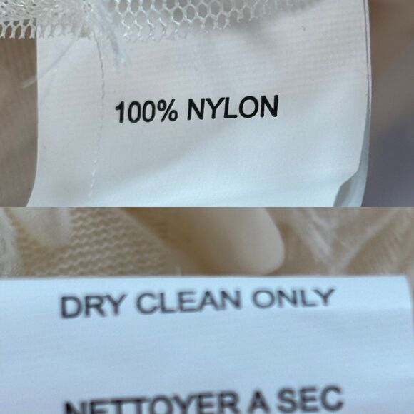 Anthropologie BLUE TASSEL Ivory Semi Sheer Top Sleeveless Embellished - Picture 10 of 10